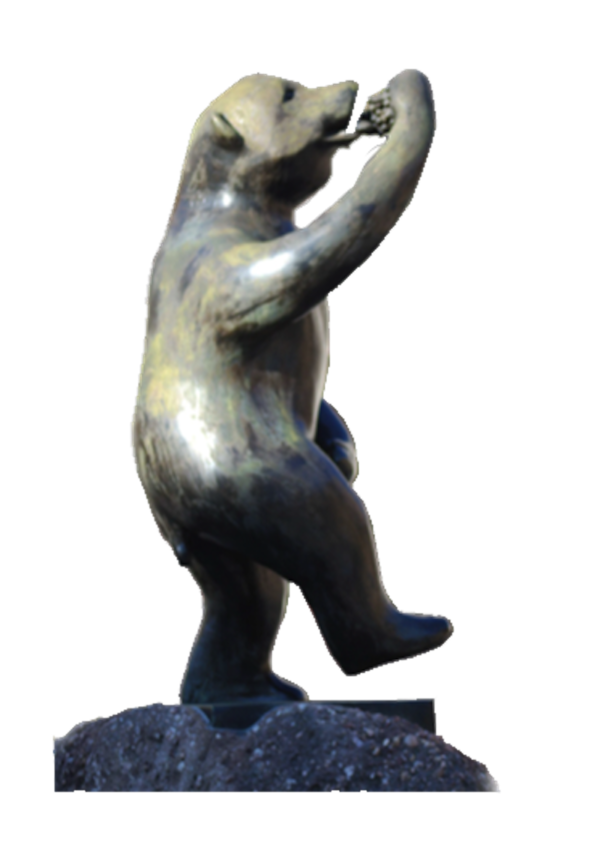 Domaine-gresser-vins-alsace-andlau-grands-crus-statue de l'Ourse au raisin - Comte Roland d’Andlau